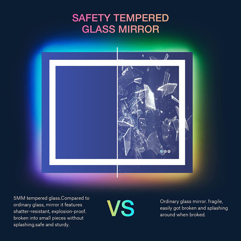 TOOLKISS Rectangle Wall Mirror Wayfair